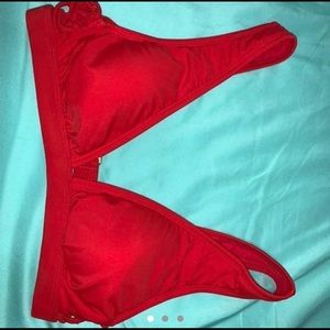 Target red bikini top